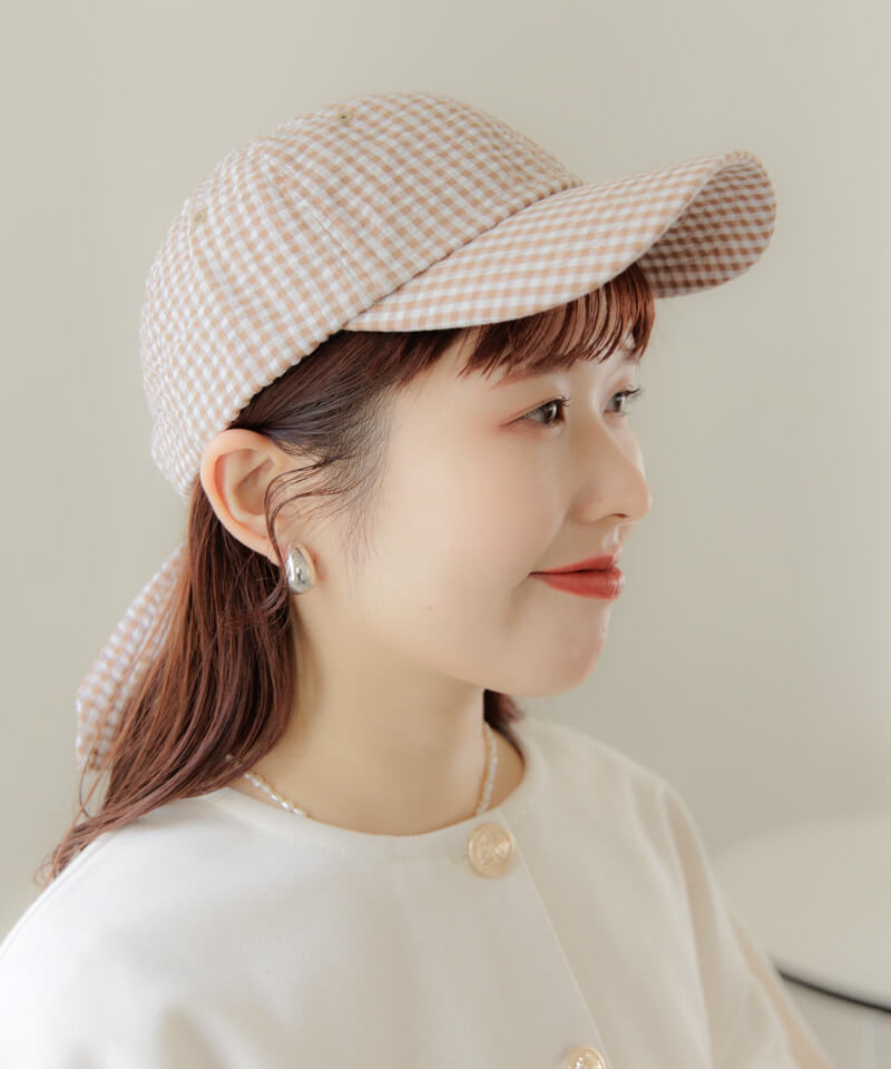 gingham cap～ｷﾞﾝｶﾞﾑｷｬｯﾌﾟ | flower／フラワー公式通販