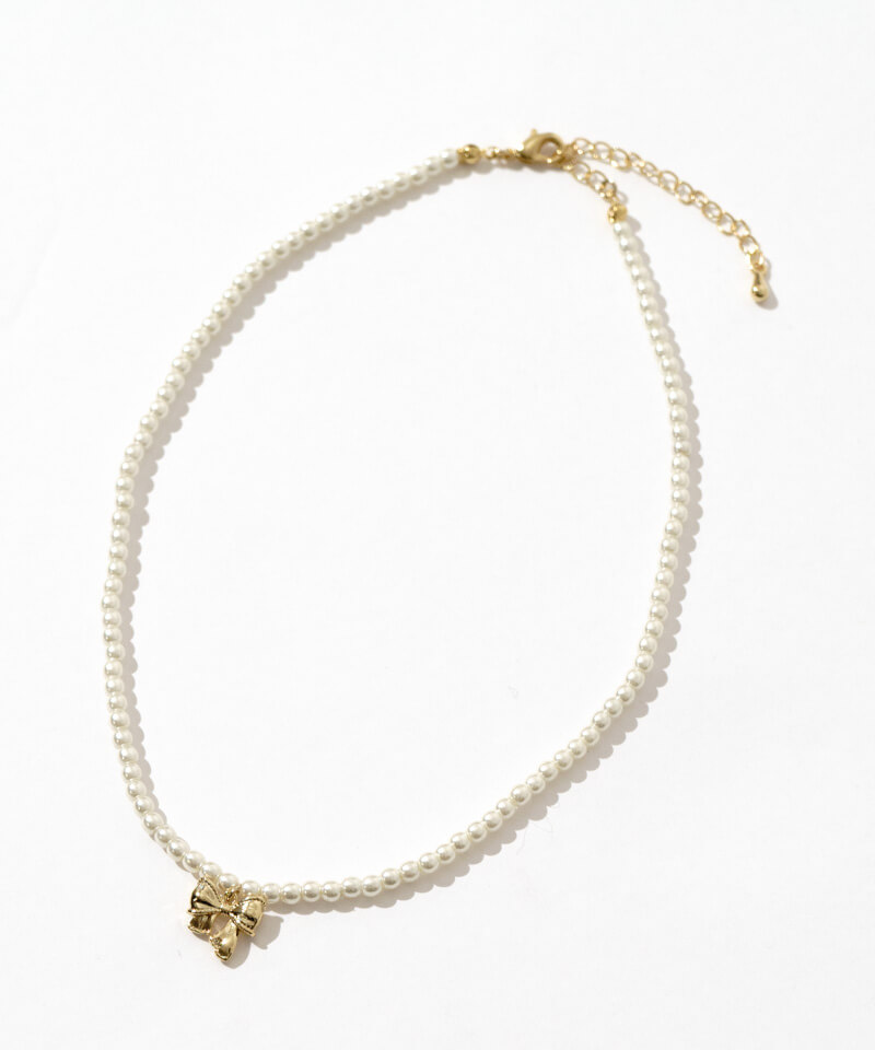 通販 激安 shelly ribbon necklace～ｼｪﾘｰﾘﾎﾞﾝﾈｯｸﾚｽ | flower／フラワー公式通販 アクセサリー