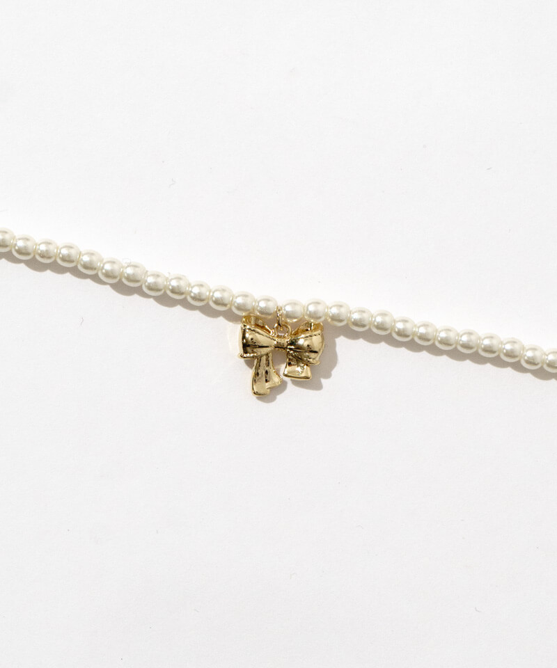 shelly ribbon necklace～ｼｪﾘｰﾘﾎﾞﾝﾈｯｸﾚｽ | flower／フラワー公式通販