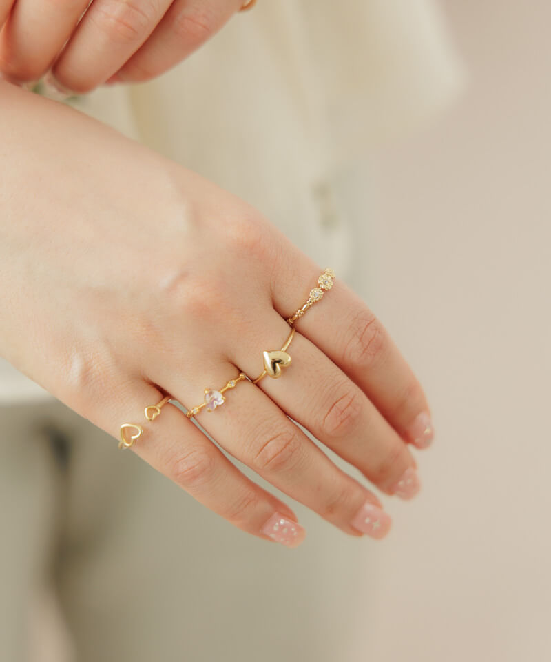 【eoaofo】BLOOM ブルーム　リング2個セット trio bloom ring～ﾄﾘｵﾌﾞﾙｰﾑﾘﾝｸﾞ | flower／フラワー公式通販
