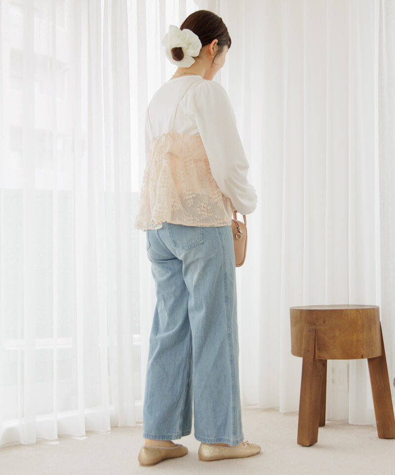 50%OFF】daily balloon L/S～ﾃﾞｲﾘｰﾊﾞﾙｰﾝﾛﾝｸﾞｽﾘｰﾌﾞ | flower／フラワー