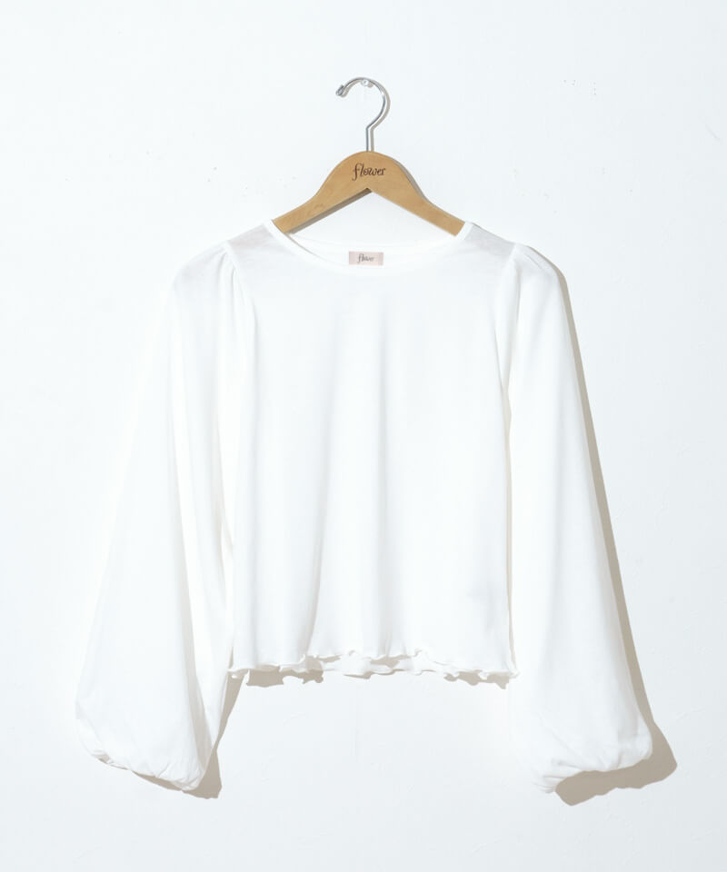 50%OFF】daily balloon L/S～ﾃﾞｲﾘｰﾊﾞﾙｰﾝﾛﾝｸﾞｽﾘｰﾌﾞ | flower／フラワー