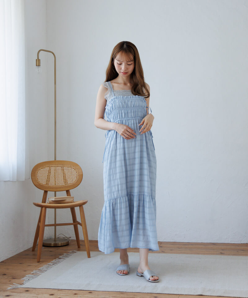 10%OFF】side ribbon onepiece～ｻｲﾄﾞﾘﾎﾞﾝﾜﾝﾋﾟｰｽ | flower