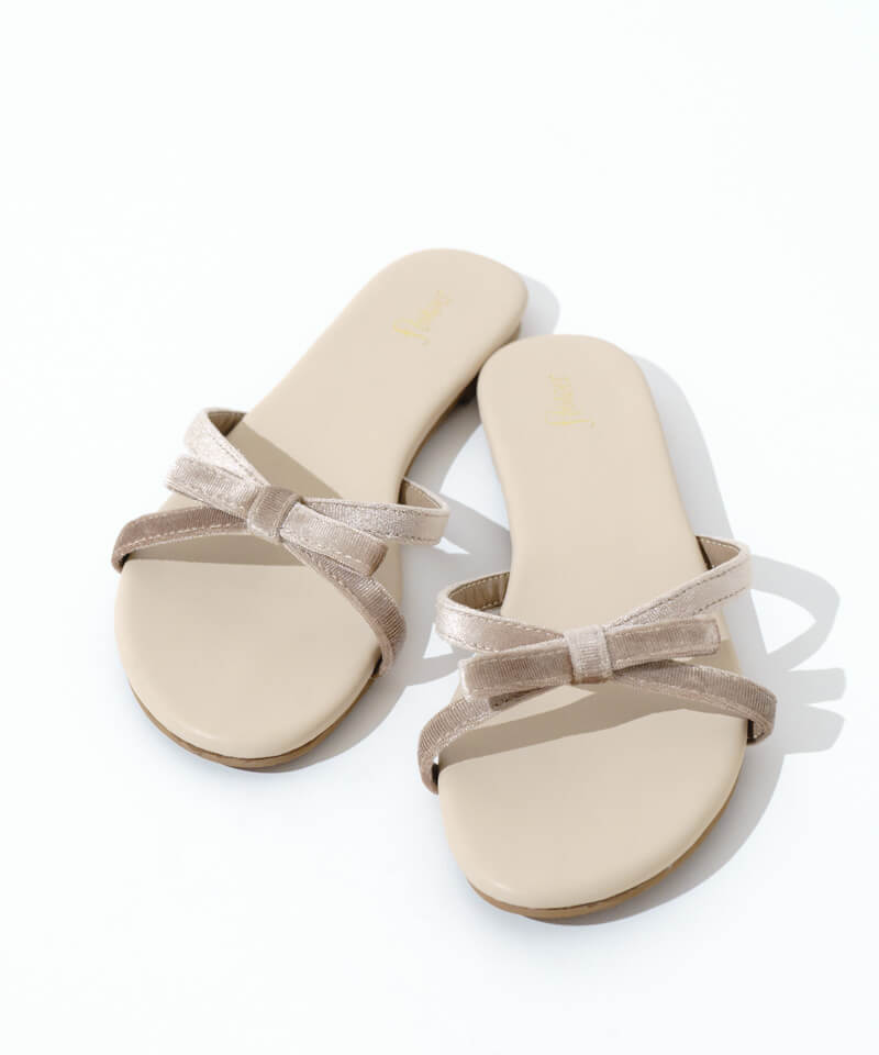 velour ribbon mule～ﾍﾞﾛｱﾘﾎﾞﾝﾐｭｰﾙ | flower／フラワー公式通販