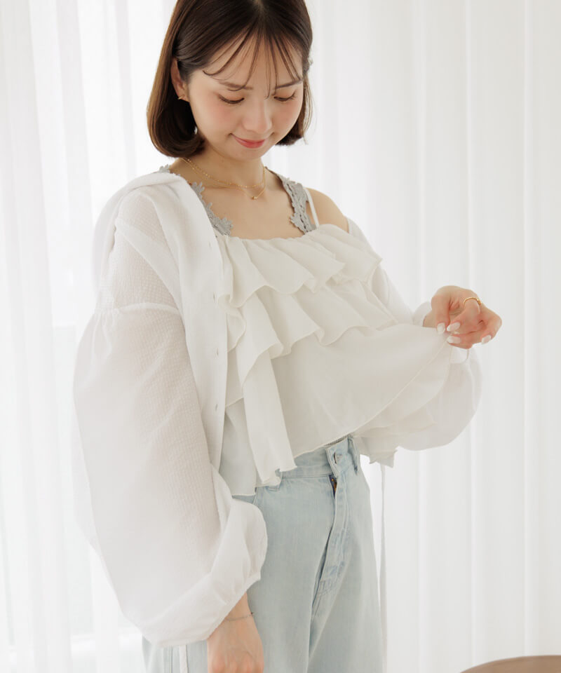 30%OFF】petal frill cami～ﾍﾟﾀﾙﾌﾘﾙｷｬﾐ | flower／フラワー公式通販