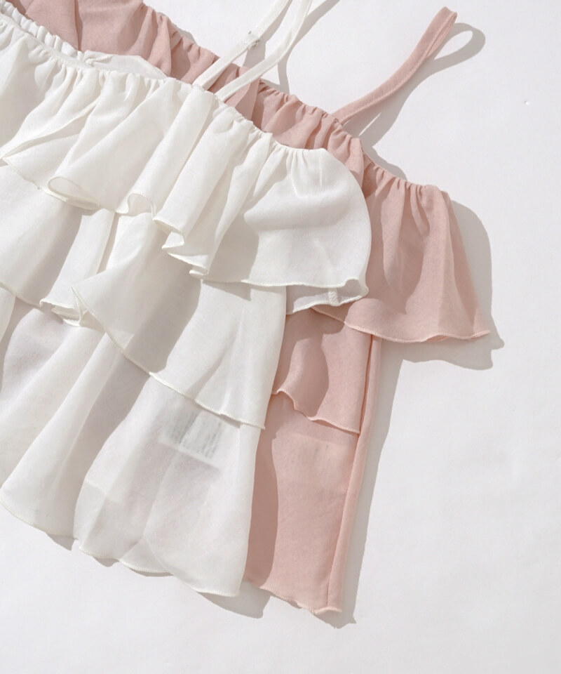 30%OFF】petal frill cami～ﾍﾟﾀﾙﾌﾘﾙｷｬﾐ | flower／フラワー公式通販
