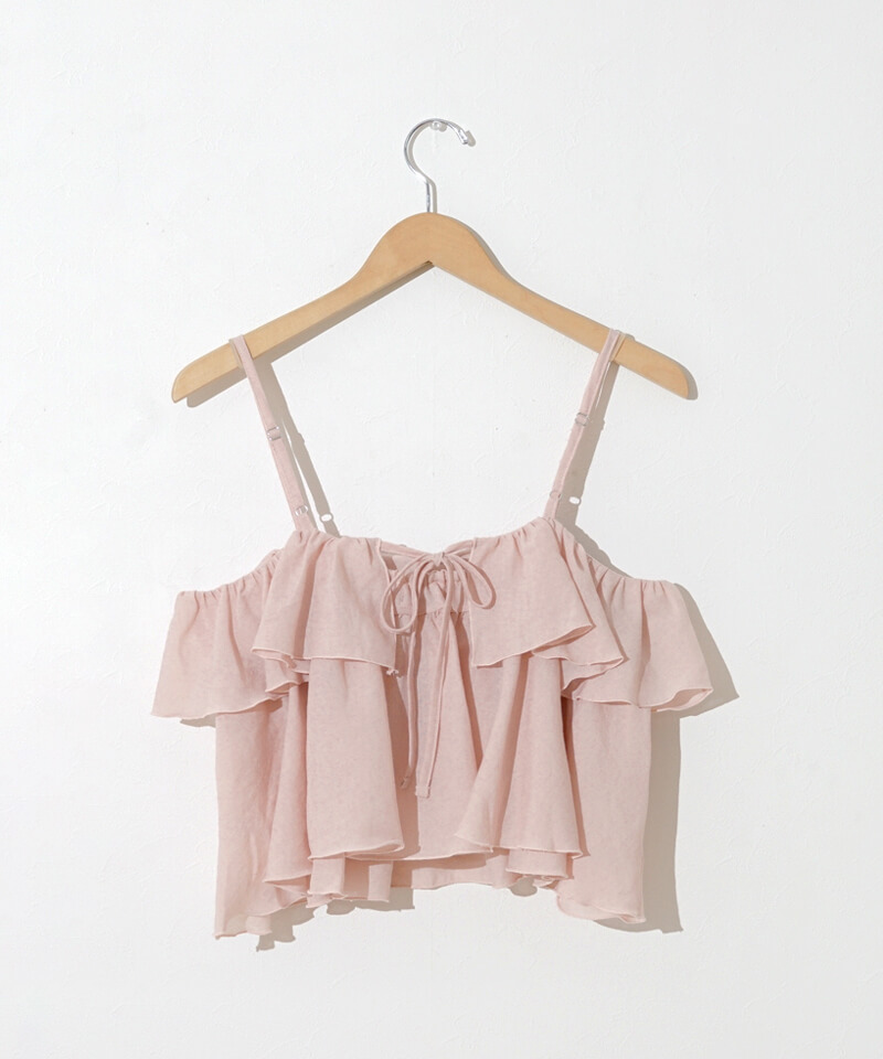 30%OFF】petal frill cami~ペタルフリルキャミ | flower/フラワー公式通販 30%OFF】petal frill cami~ペタルフリルキャミ | flower/フラワー公式通販