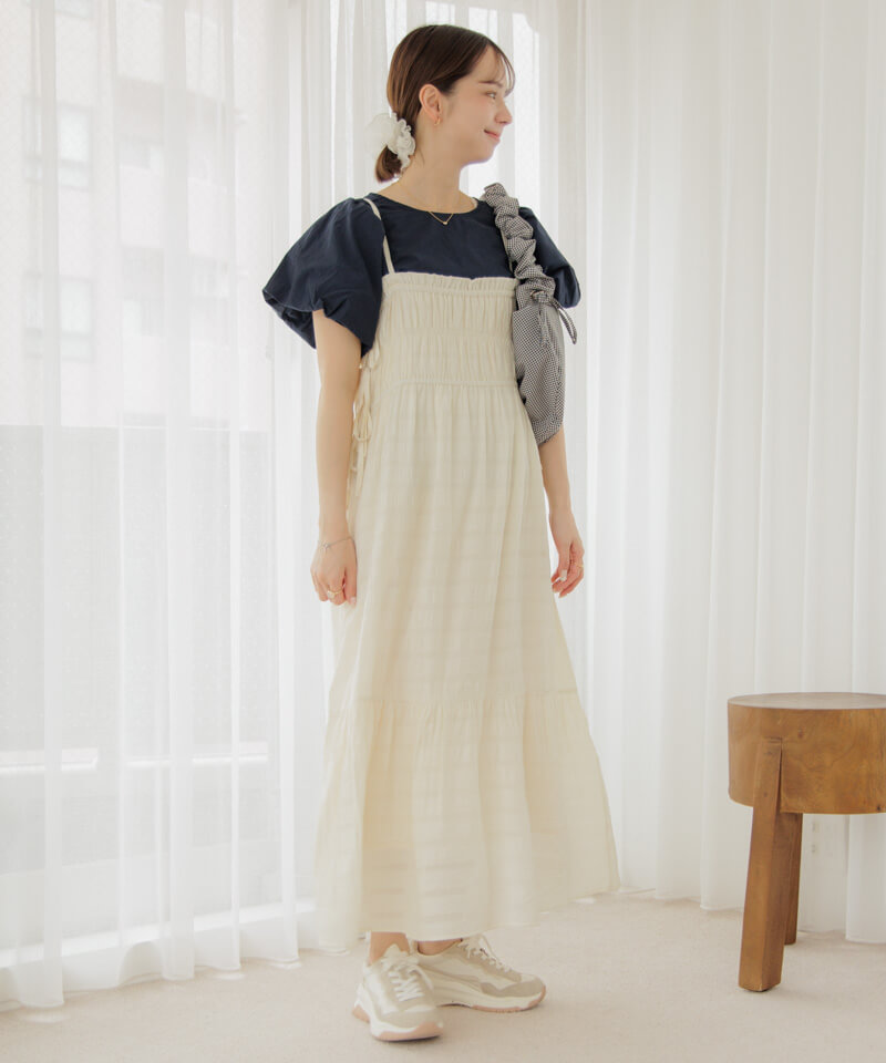 40%OFF】shirring gingham bag～ｼｬｰﾘﾝｸﾞｷﾞﾝｶﾞﾑﾊﾞｯｸﾞ | flower