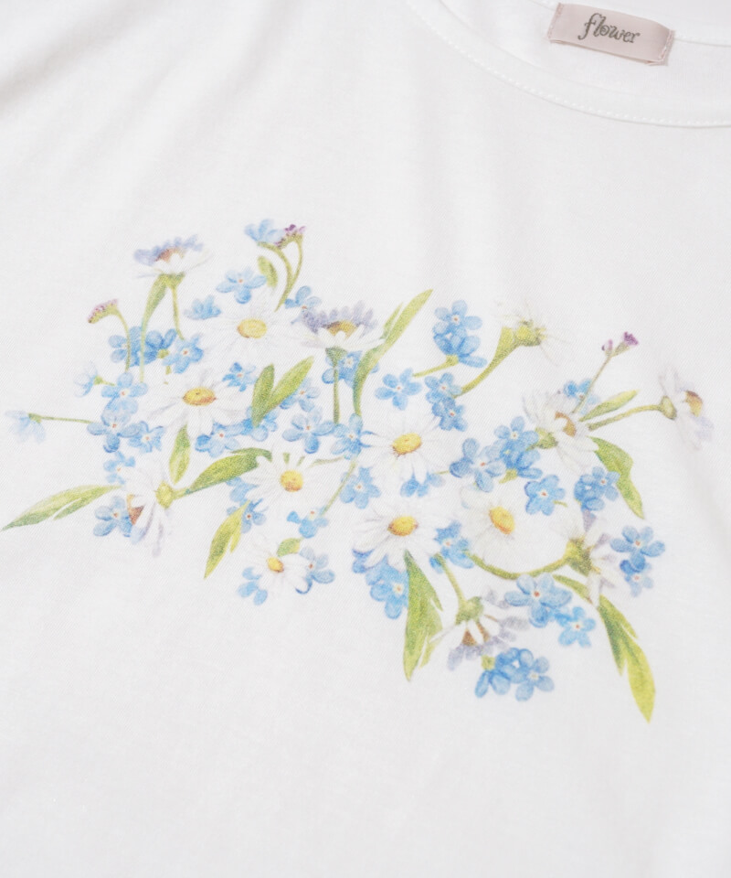 〇CAUTUS FLOWER プリントフーディ ディディジジ ネイビー