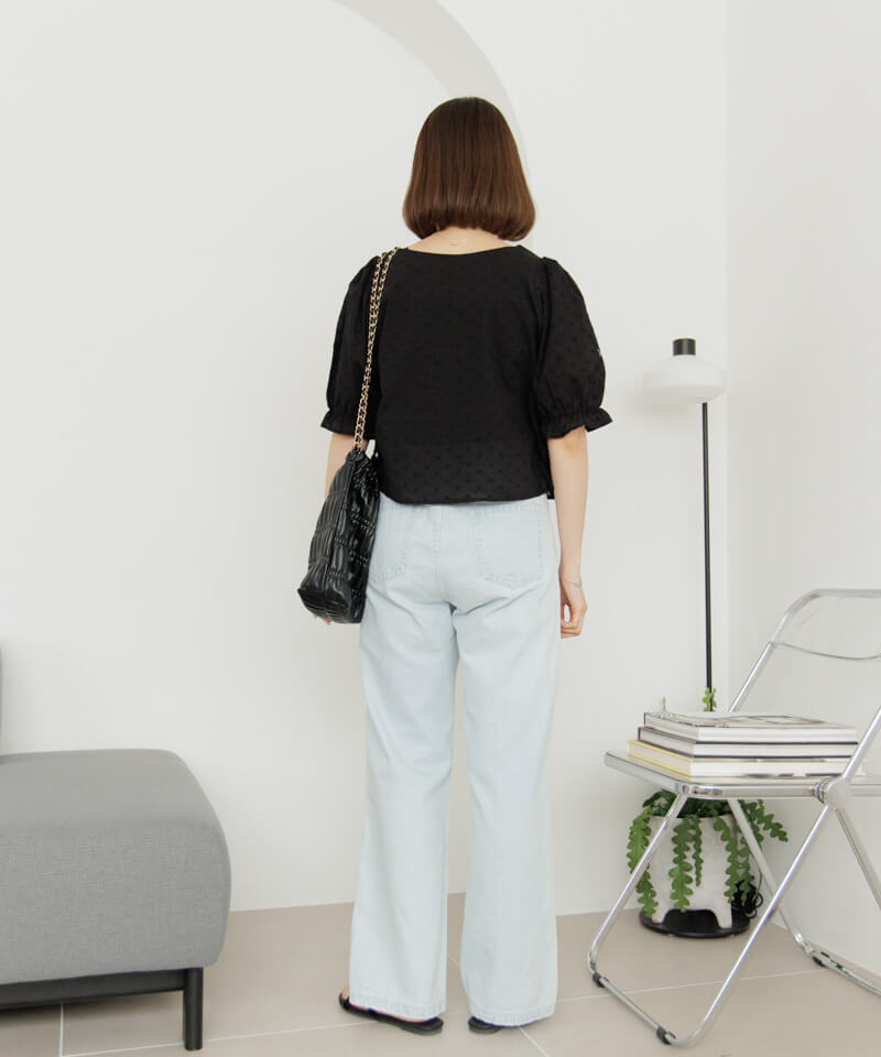 30%OFF】petal ruffle blouse～ﾍﾟﾀﾙﾗｯﾌﾙﾌﾞﾗｳｽ | flower