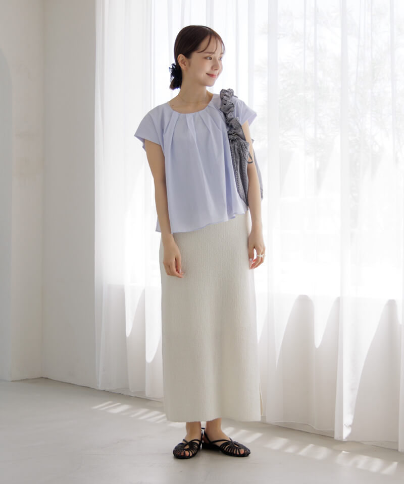 50%OFF】shoulder puff top～ｼｮﾙﾀﾞｰﾊﾟﾌﾄｯﾌﾟ | flower／フラワー