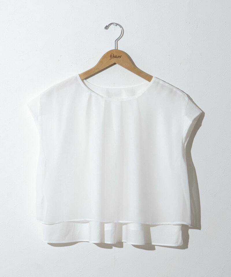 50%OFF】shoulder puff top～ｼｮﾙﾀﾞｰﾊﾟﾌﾄｯﾌﾟ | flower／フラワー