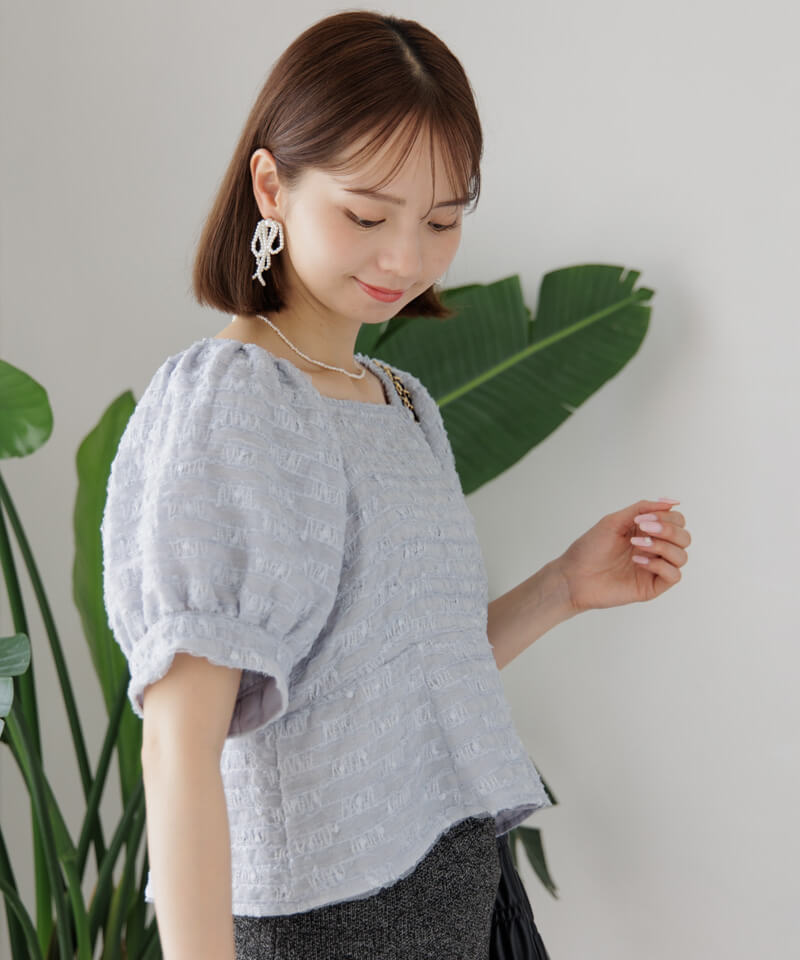 20%OFF】twinkle puff blouse～ﾄｩｳｨﾝｸﾙﾊﾟﾌﾌﾞﾗｳｽ | flower
