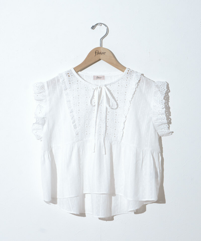 20%OFF】summery frill top～ｻﾏﾘｰﾌﾘﾙﾄｯﾌﾟ | flower／フラワー