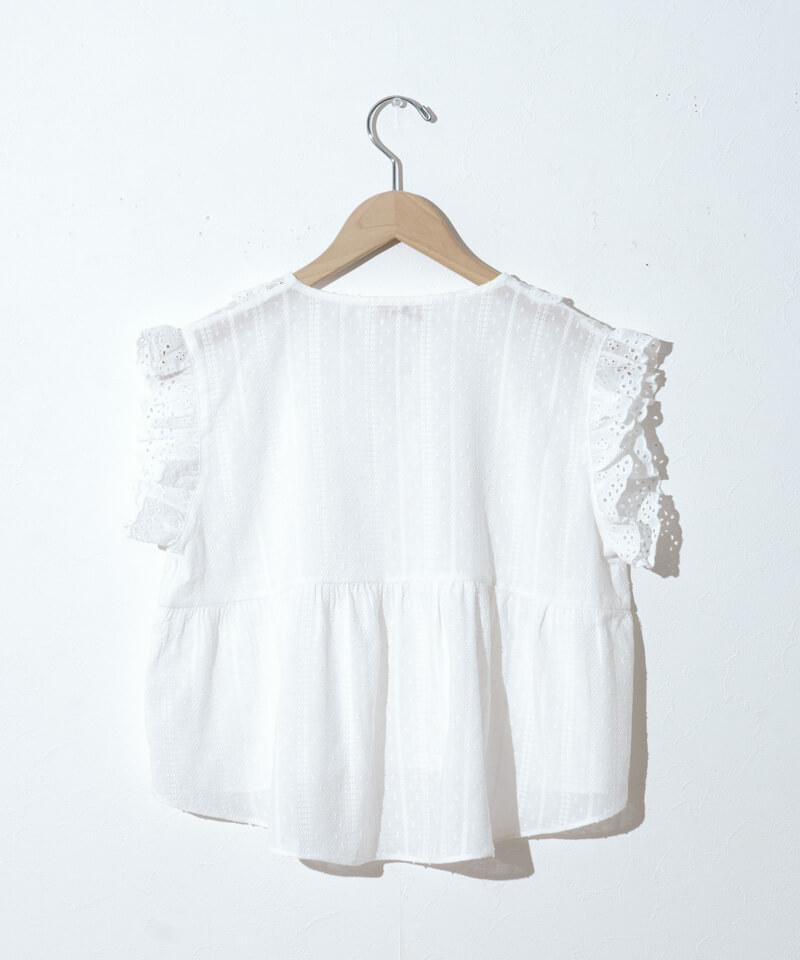 cotton frill top～ｺｯﾄﾝﾌﾘﾙﾄｯﾌﾟ | flower／フラワー公式通販