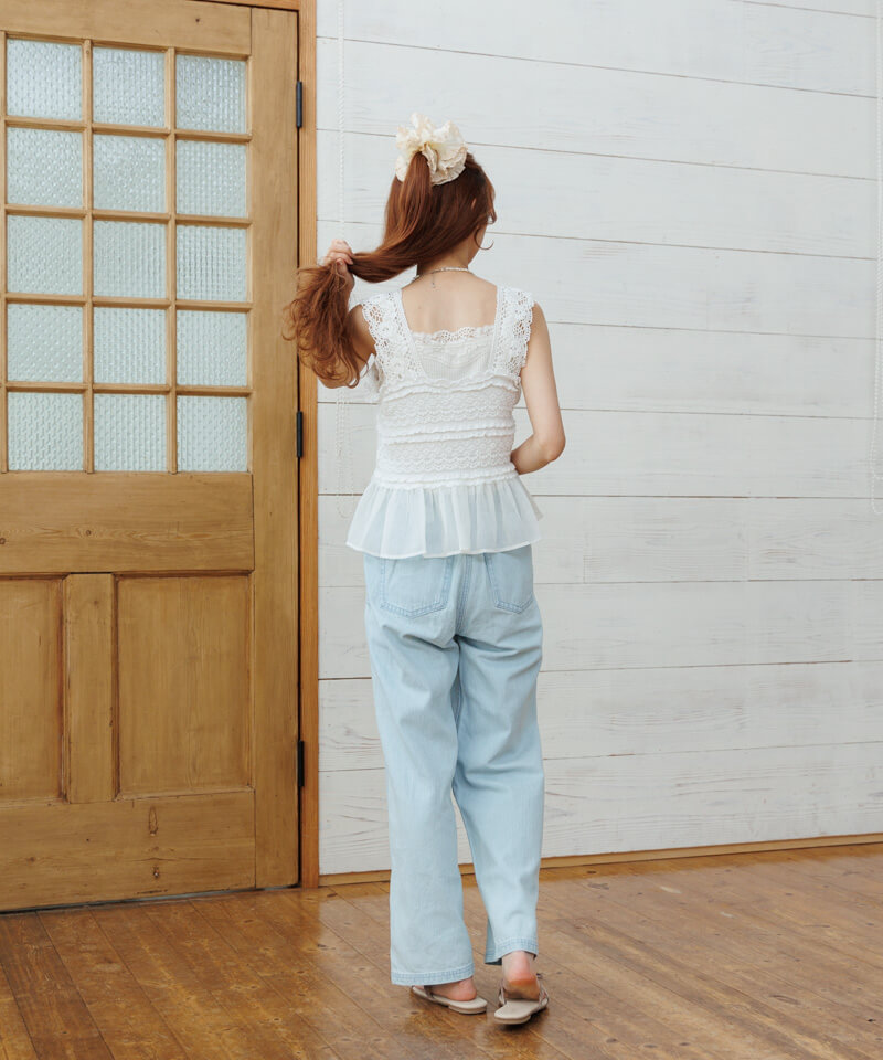denim baker pants～ﾃﾞﾆﾑﾍﾞｲｶｰﾊﾟﾝﾂ | flower／フラワー公式通販