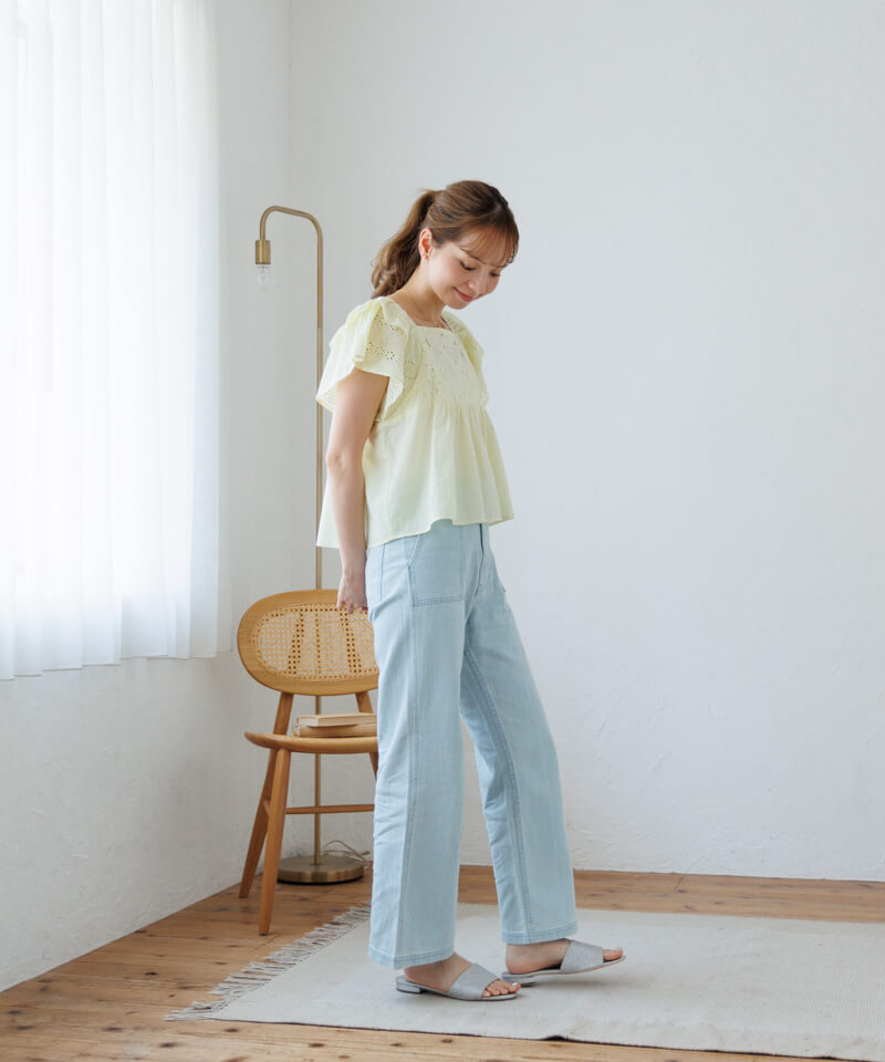 denim baker pants～ﾃﾞﾆﾑﾍﾞｲｶｰﾊﾟﾝﾂ | flower／フラワー公式通販