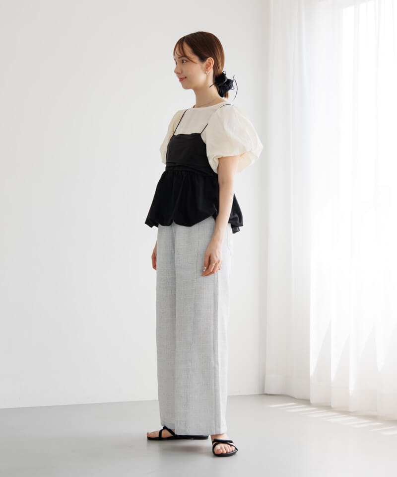 10%OFF】balloon gather bustier～ﾊﾞﾙｰﾝｷﾞｬｻﾞｰﾋﾞｽﾁｪ | flower
