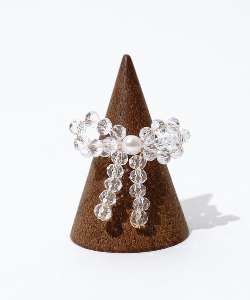 beads ribbon ring~ビーズリボンリング | flower/フラワー公式通販 beads ribbon ring~ビーズリボンリング | flower/フラワー公式通販