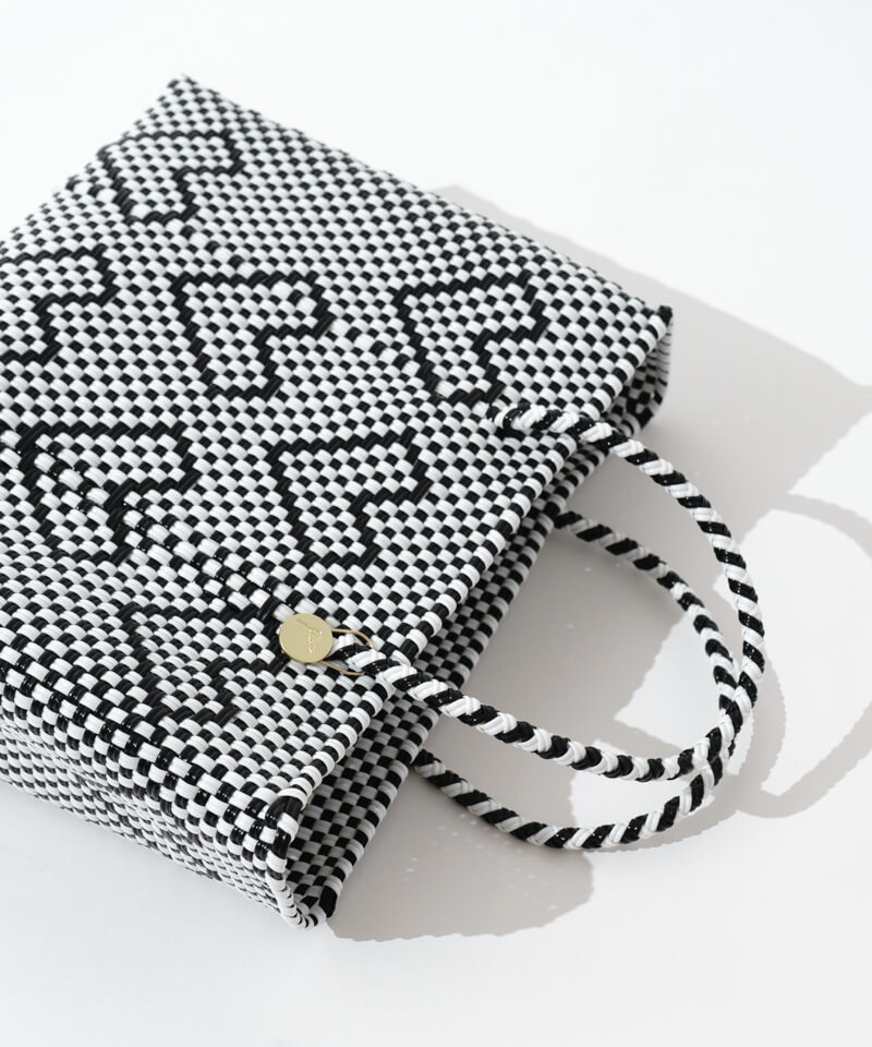 MERCADO BAG flower別注2024 White / Black (XS) | flower