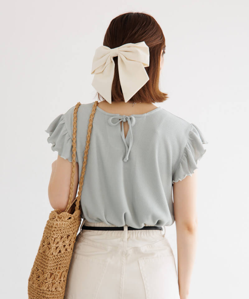 frill sleeve top～ﾌﾘﾙｽﾘｰﾌﾞﾄｯﾌﾟ | flower／フラワー公式通販