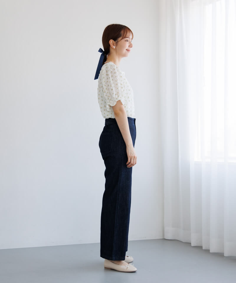 denim ribbon pin～ﾃﾞﾆﾑﾘﾎﾞﾝﾋﾟﾝ | flower／フラワー公式通販