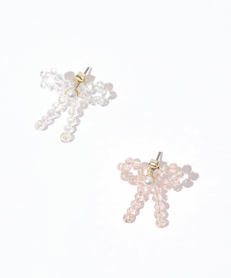 【TATIANA】Coco Pearl Ribbon Earring EC3089〜リボンのピアス TATIANA】Coco Pearl Ribbon Earring EC3089〜リボンのピアス