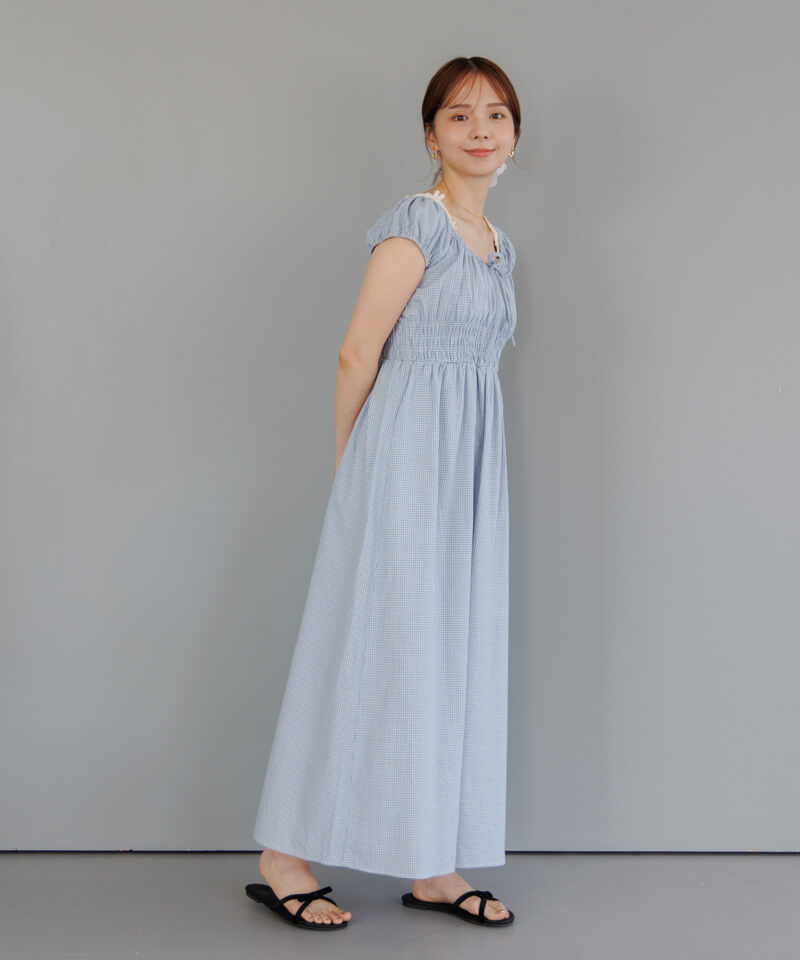 Bonjour Diary gingham tunic 6y ワンピース　限定品 Pollen Gingham ミディワンピース – Sister Jane (Japan)
