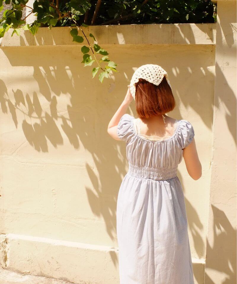 予約商品】chou gingham onepiece～ｼｭｰｷﾞﾝｶﾞﾑﾜﾝﾋﾟｰｽ | flower 