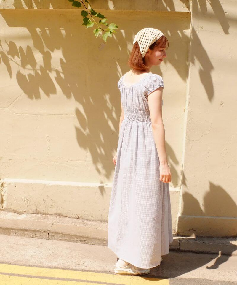 予約商品】chou gingham onepiece～ｼｭｰｷﾞﾝｶﾞﾑﾜﾝﾋﾟｰｽ | flower