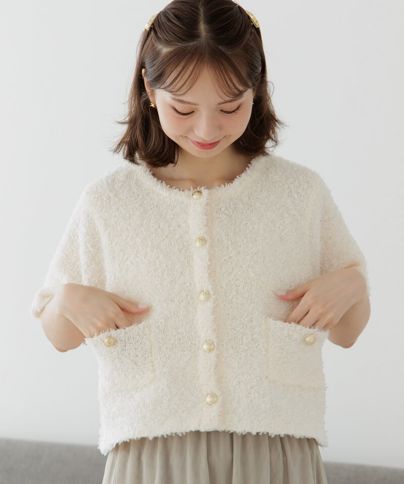 joyful half knit～ｼﾞｮｲﾌﾙﾊｰﾌﾆｯﾄ flower／フラワー公式通販