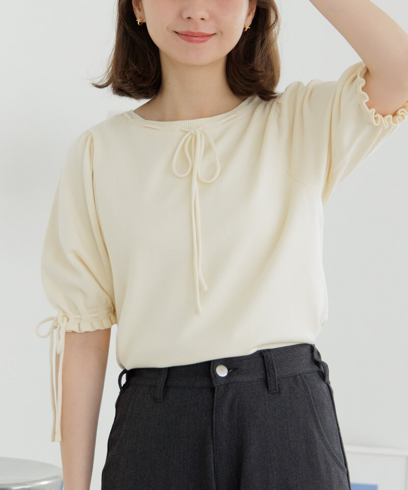 60%OFF】classic ribbon top～ｸﾗｼｯｸﾘﾎﾞﾝﾄｯﾌﾟ | flower／フラワー公式通販