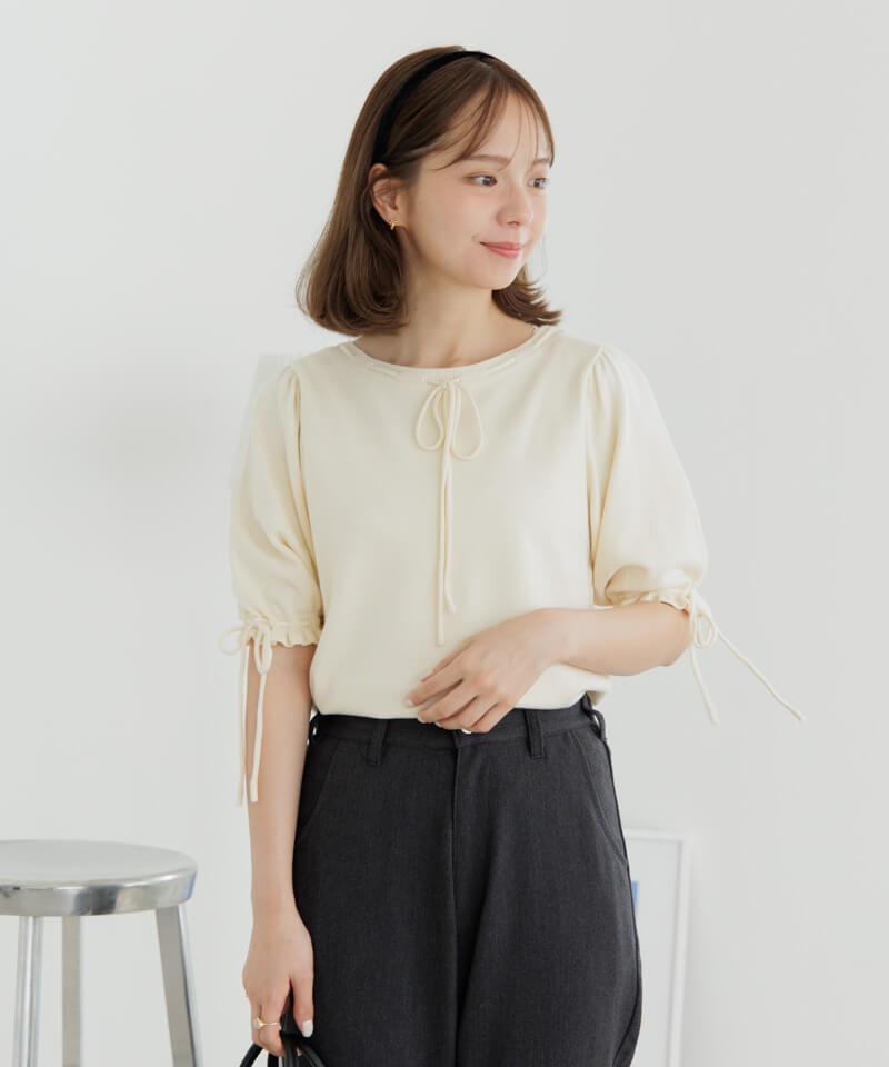 rainy*リボン リボンレインブーツ - ブラック - FORrr | 60% - アジア