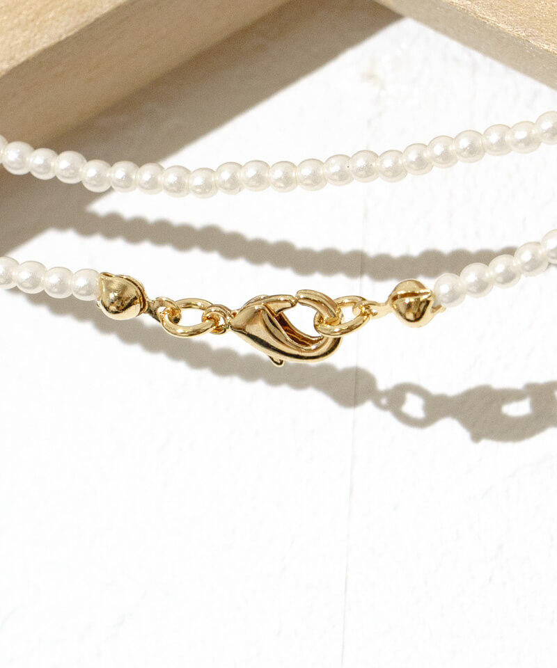 tiny pearl long necklace～ﾀｲﾆｰﾊﾟｰﾙﾛﾝｸﾞﾈｯｸﾚｽ | flower