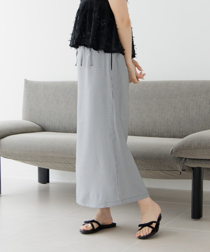 30%OFF】slender ribbon skirt～ｽﾚﾝﾀﾞｰﾘﾎﾞﾝｽｶｰﾄ | flower