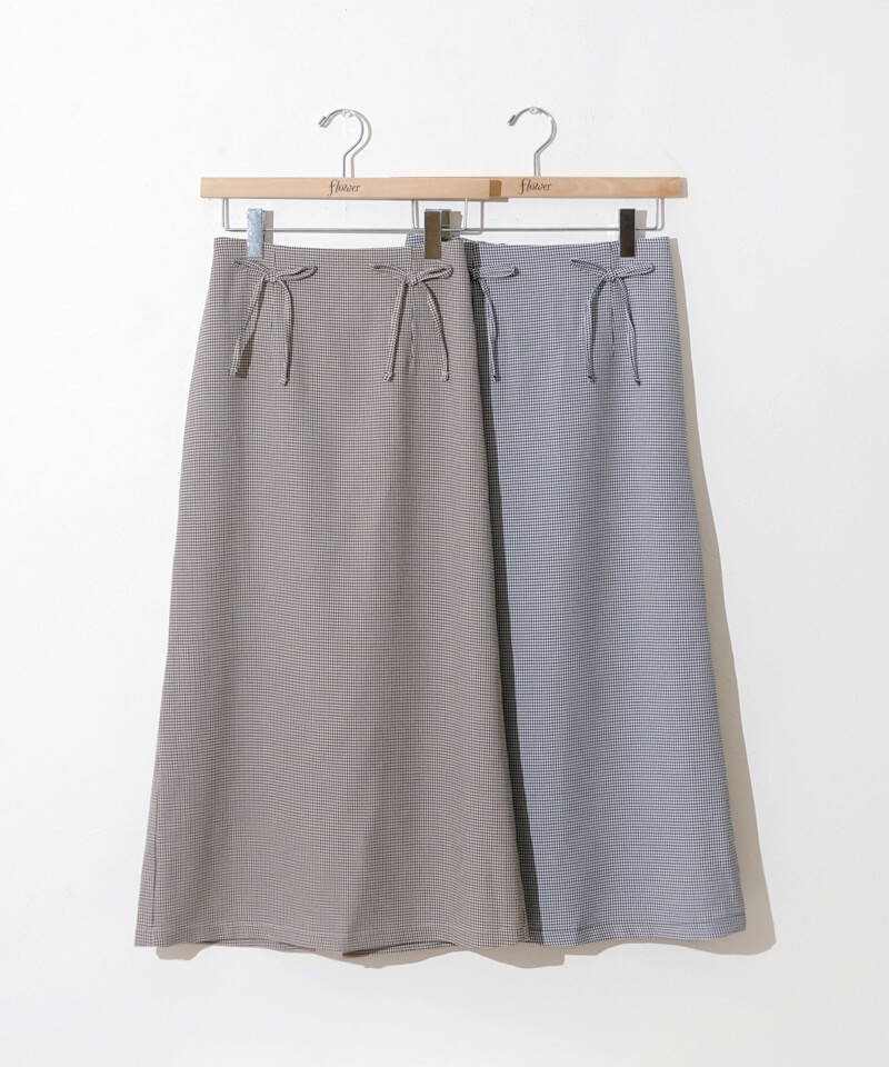 30%OFF】slender ribbon skirt～ｽﾚﾝﾀﾞｰﾘﾎﾞﾝｽｶｰﾄ | flower
