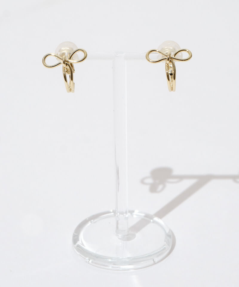 daily ribbon earring～ﾃﾞｲﾘｰﾘﾎﾞﾝｲﾔﾘﾝｸﾞ | flower／フラワー公式通販