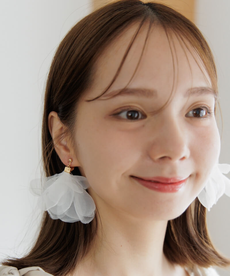 イヤリング８点再販リクエスト FLOWER DEW EARRINGS(2JE0128)K10 イヤリング｜スタージュエリー