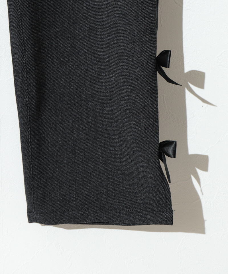 40%OFF】satin ribbon pants～ｻﾃﾝﾘﾎﾞﾝﾊﾟﾝﾂ | flower／フラワー