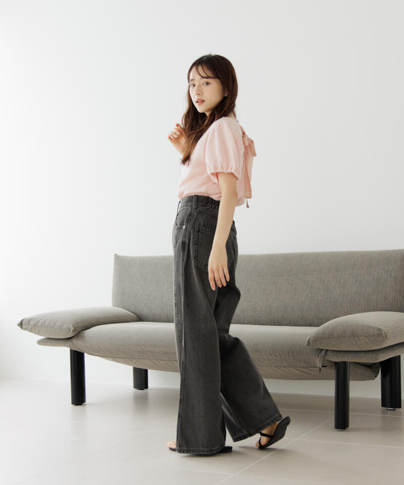 30%OFF】ribbon puff top～ﾘﾎﾞﾝﾊﾟﾌﾄｯﾌﾟ | flower／フラワー公式通販