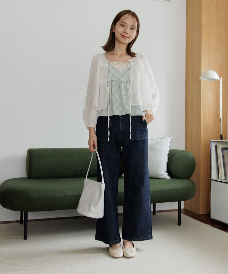 新品 kloset TWICE サナ 着用 フラワー チュール フリル トップス