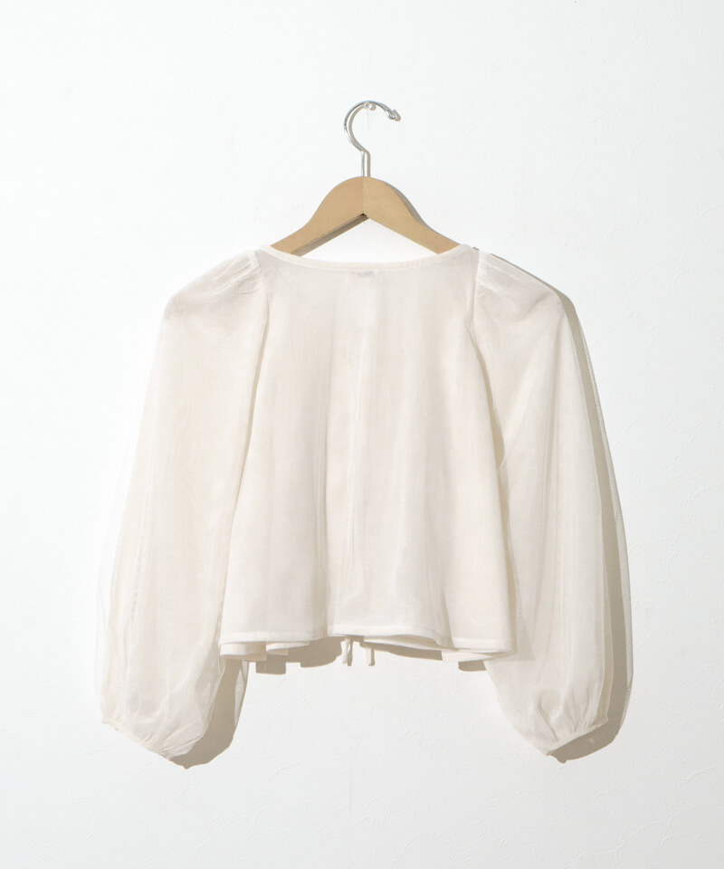 40%OFF】sweet tulle blouse～ｽｳｨｰﾄﾁｭｰﾙﾌﾞﾗｳｽ | flower