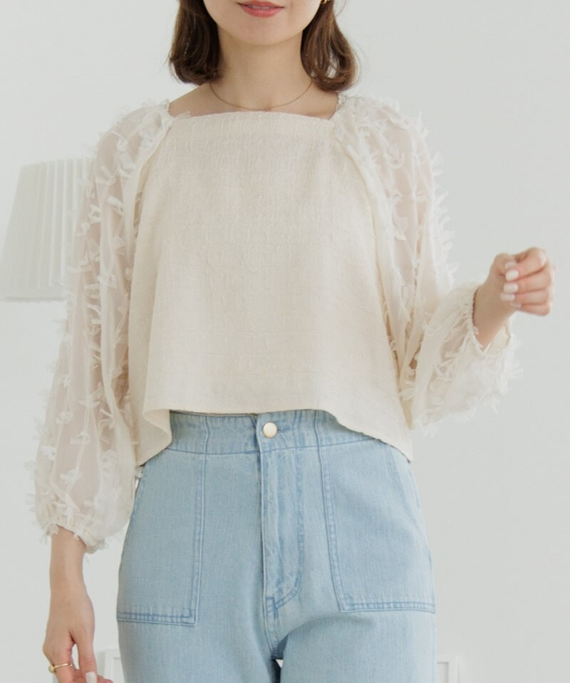 bonjour diary Butterfly blouse バタフライブラウス bonjour diary Butterfly blouse バタフライブラウス Bonjour