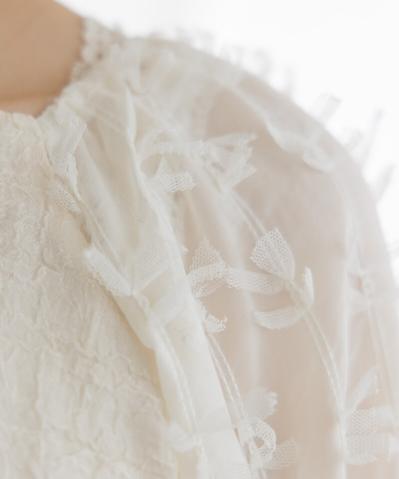 50%OFF】butterfly ribbon top～ﾊﾞﾀﾌﾗｲﾘﾎﾞﾝﾄｯﾌﾟ | flower／フラワー  