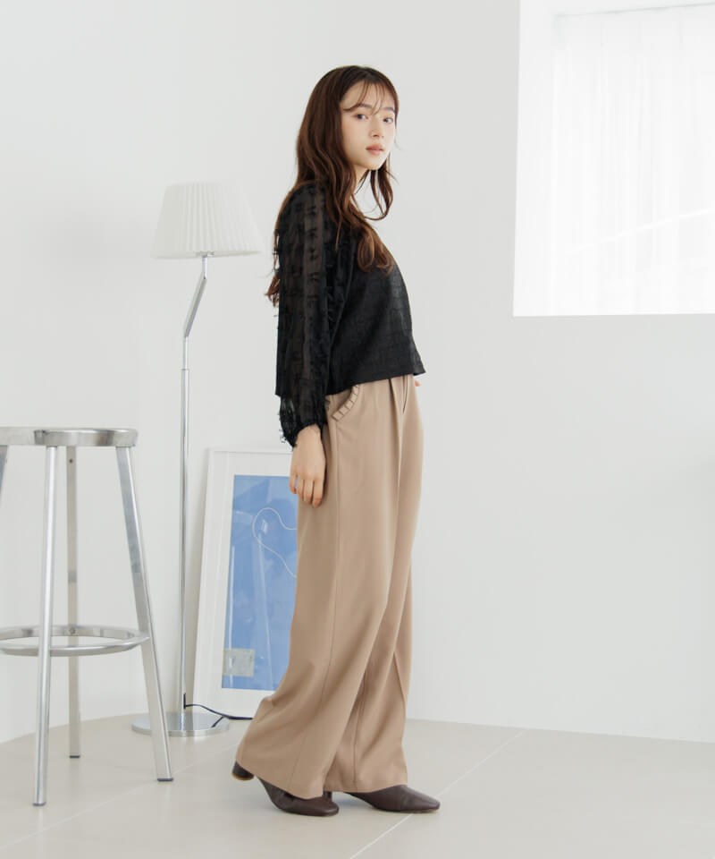 エ*ゅ様 正規品 ラスト1点 Flower ribbon tops Red 50%OFF】butterfly ribbon top～ﾊﾞﾀﾌﾗｲﾘﾎﾞﾝﾄｯﾌﾟ | flower