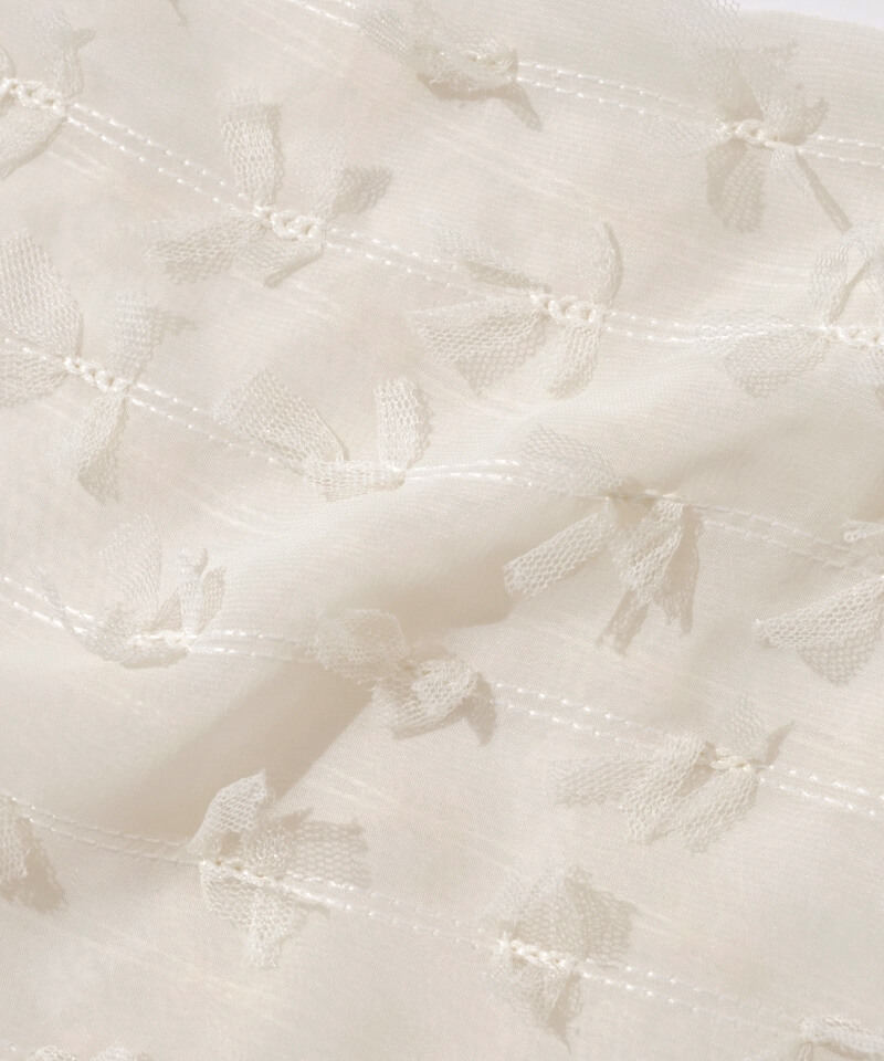 50%OFF】butterfly ribbon top～ﾊﾞﾀﾌﾗｲﾘﾎﾞﾝﾄｯﾌﾟ | flower／フラワー  