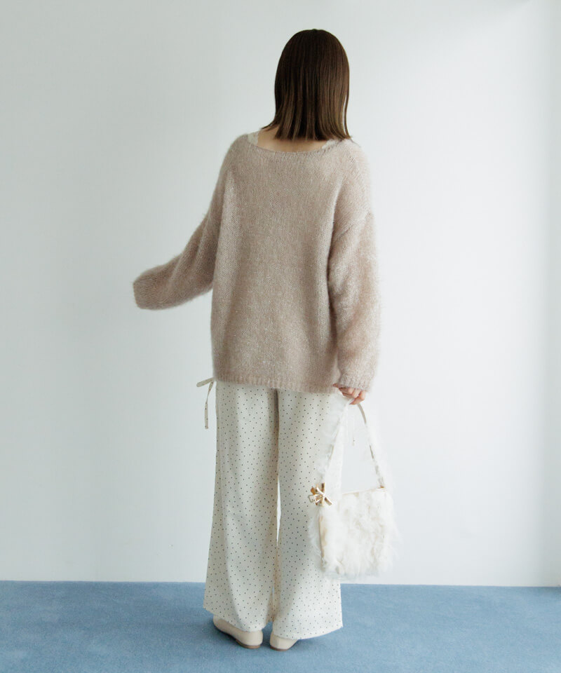 40%OFF】side ribbon dot pants～ｻｲﾄﾞﾘﾎﾞﾝﾄﾞｯﾄﾊﾟﾝﾂ | flower