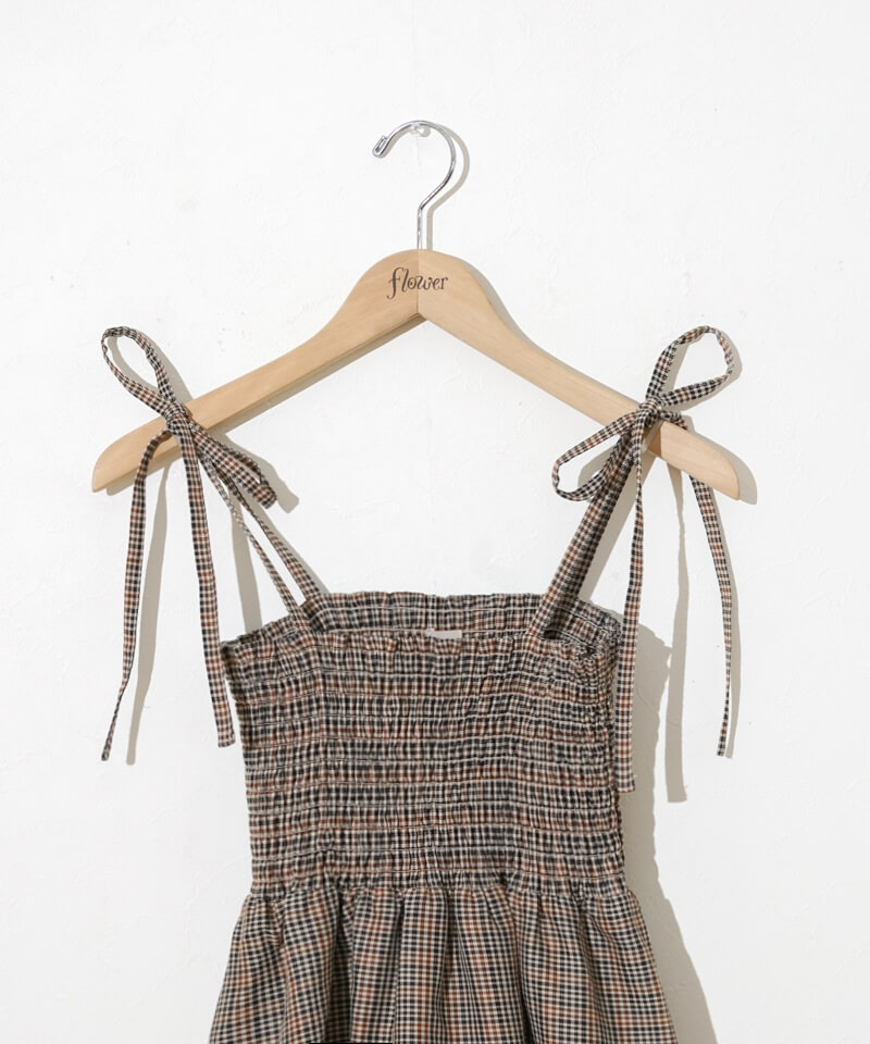 natural check onepiece～ﾅﾁｭﾗﾙﾁｪｯｸﾜﾝﾋﾟｰｽ | flower／フラワー公式通販