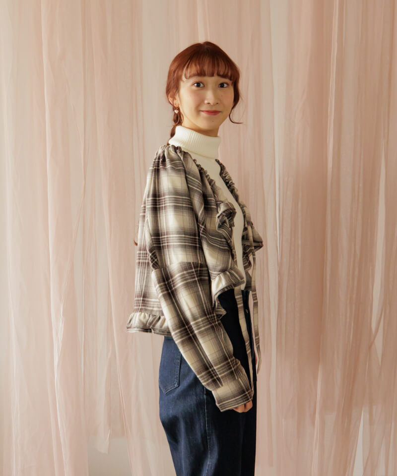 60%OFF】petal check jacket～ﾍﾟﾀﾙﾁｪｯｸｼﾞｬｹｯﾄ | flower