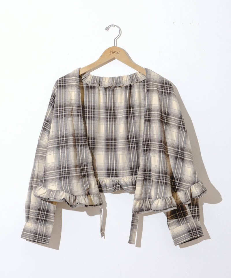 60%OFF】petal check jacket～ﾍﾟﾀﾙﾁｪｯｸｼﾞｬｹｯﾄ | flower
